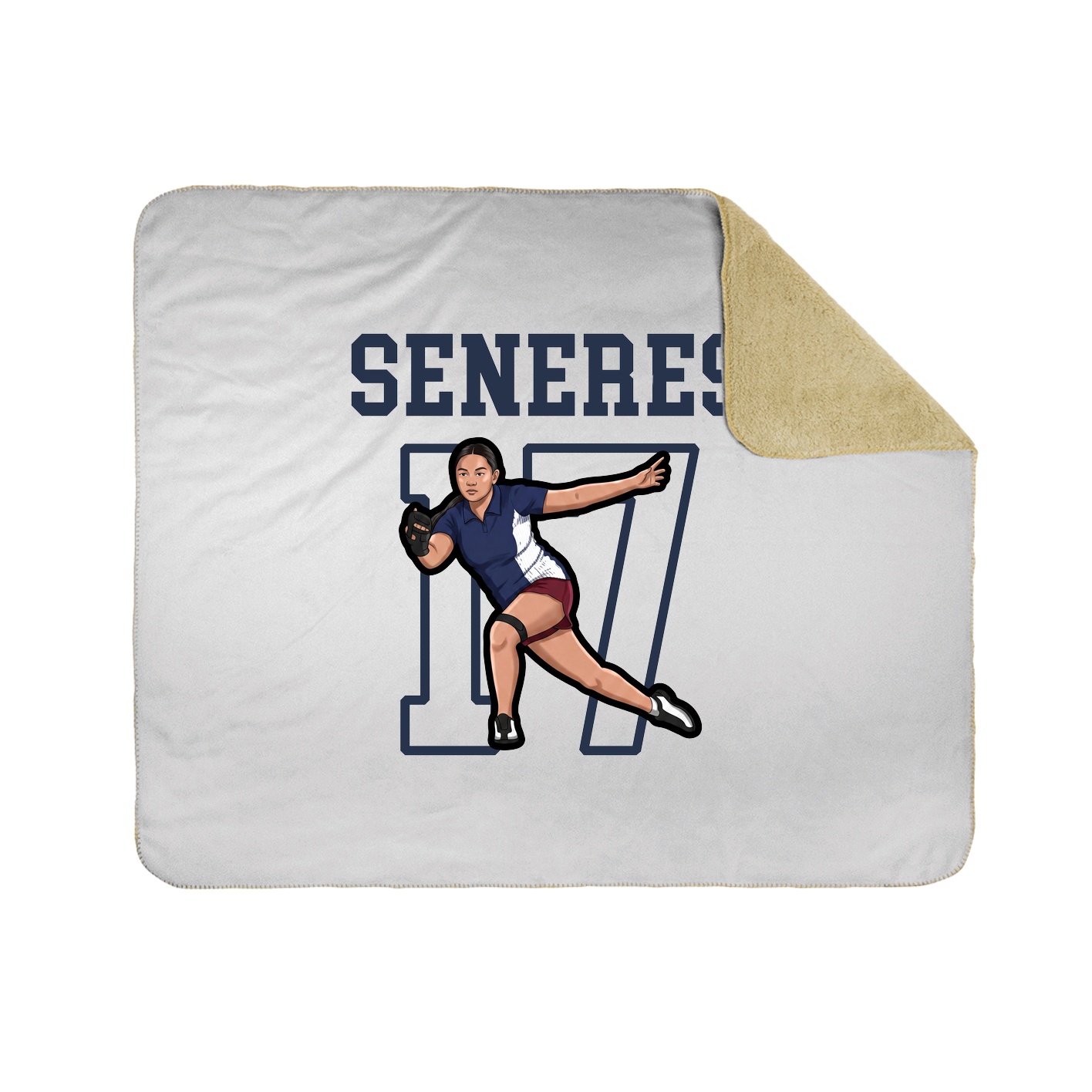 Throw Blanket — Shirsey in White