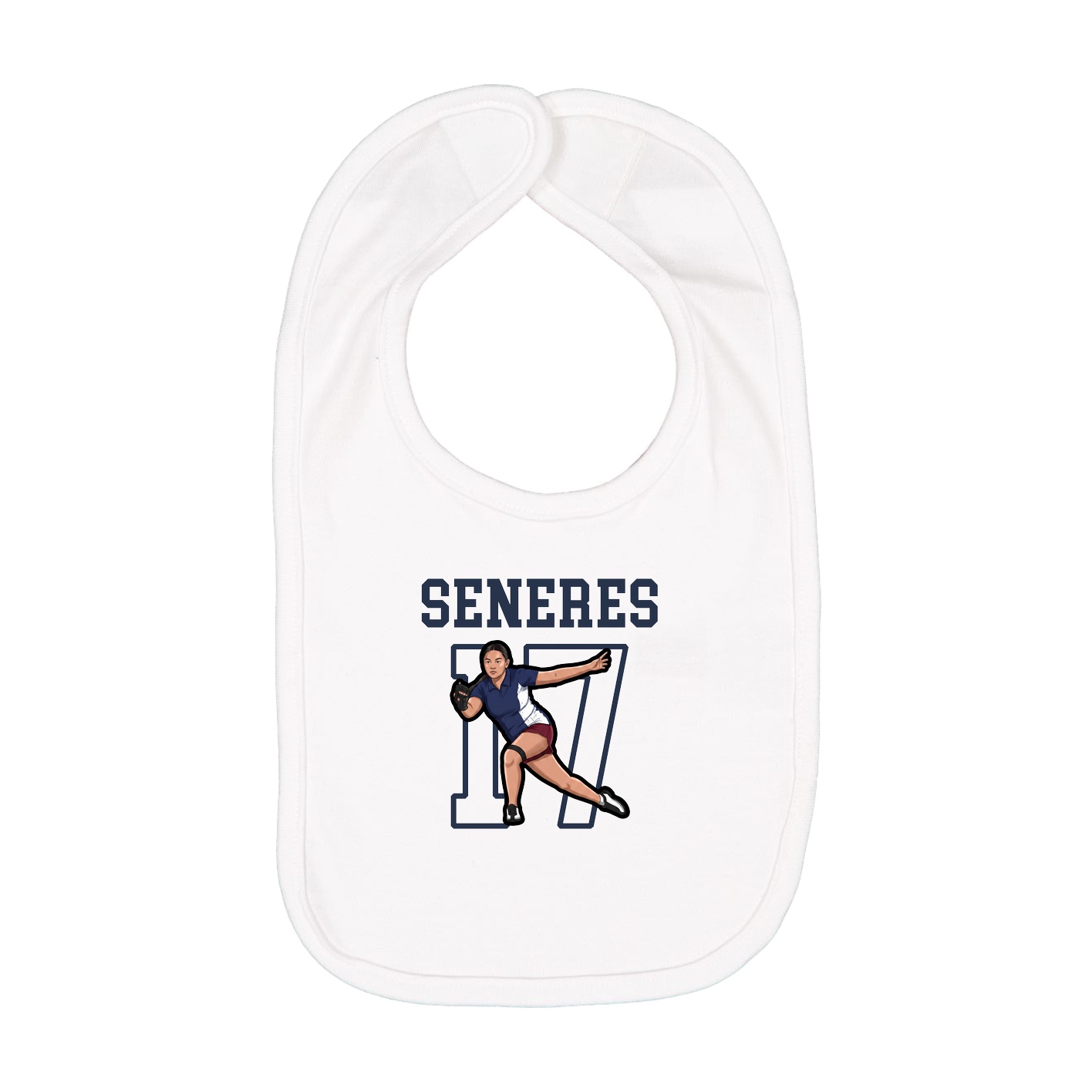 Infant Bib — Shirsey in White