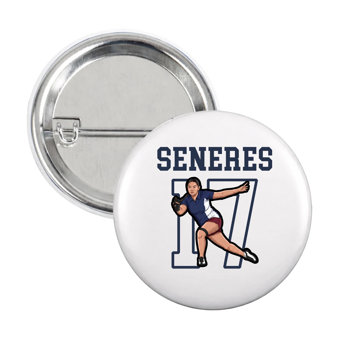 Game Day Button — Shirsey in White