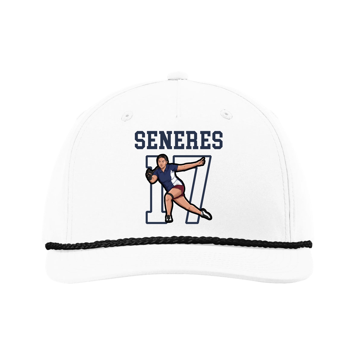 Five-Panel Classic Rope Cap — Shirsey in White