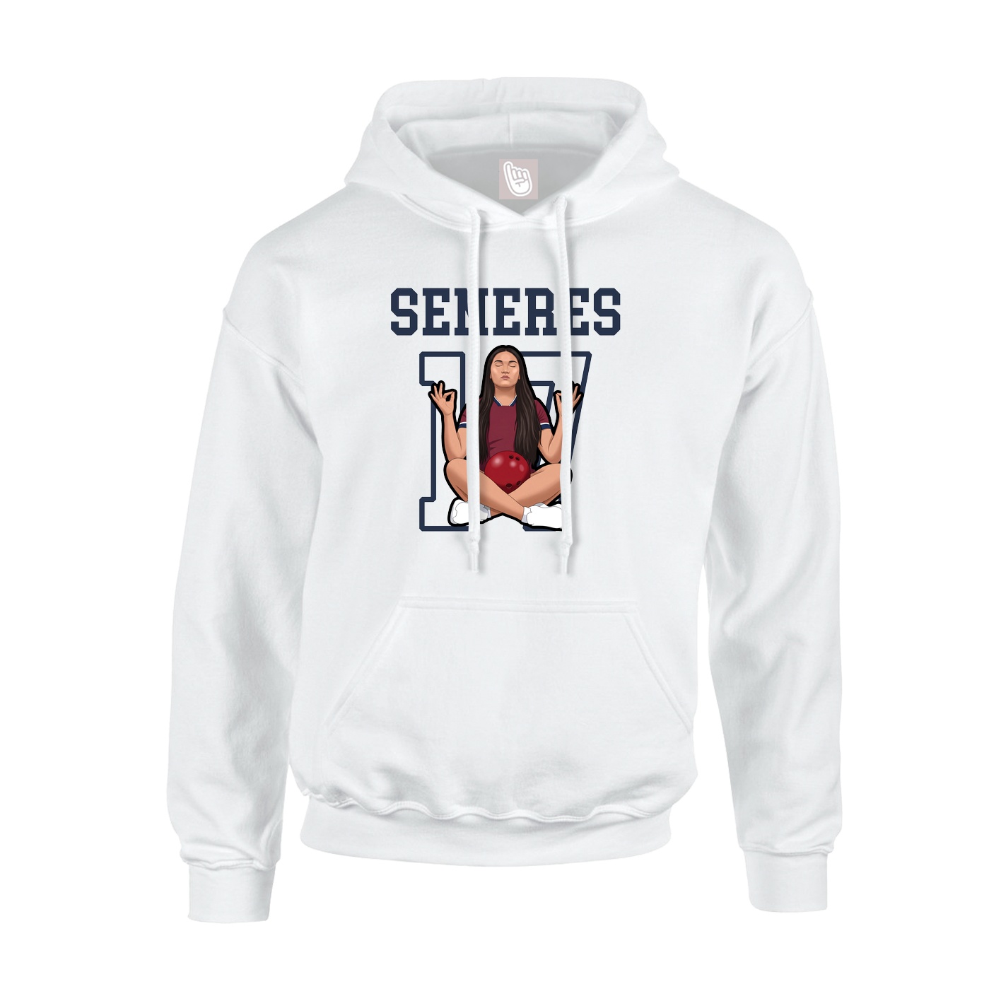 Hoodie — Shirsey in White