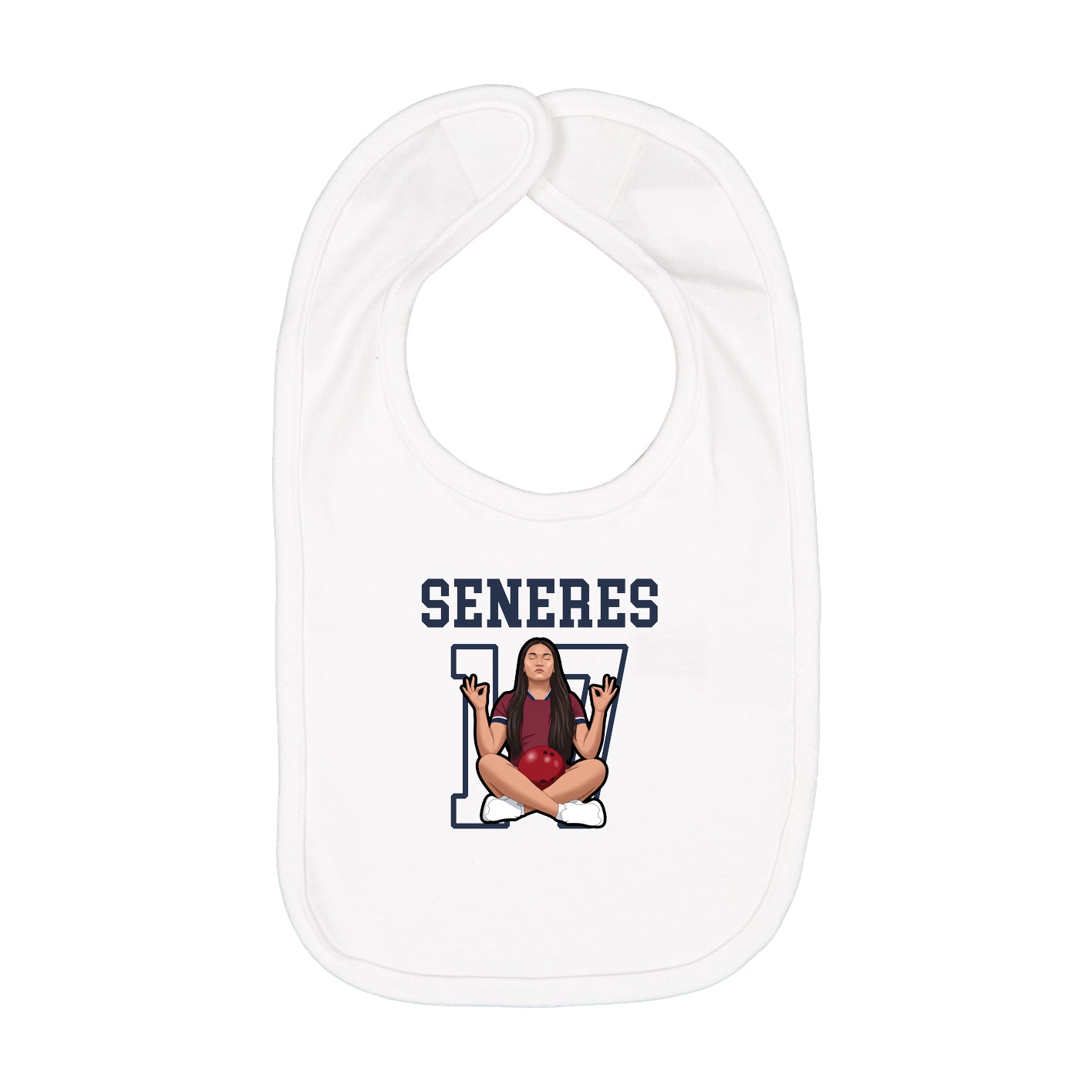 Infant Bib — Shirsey in White