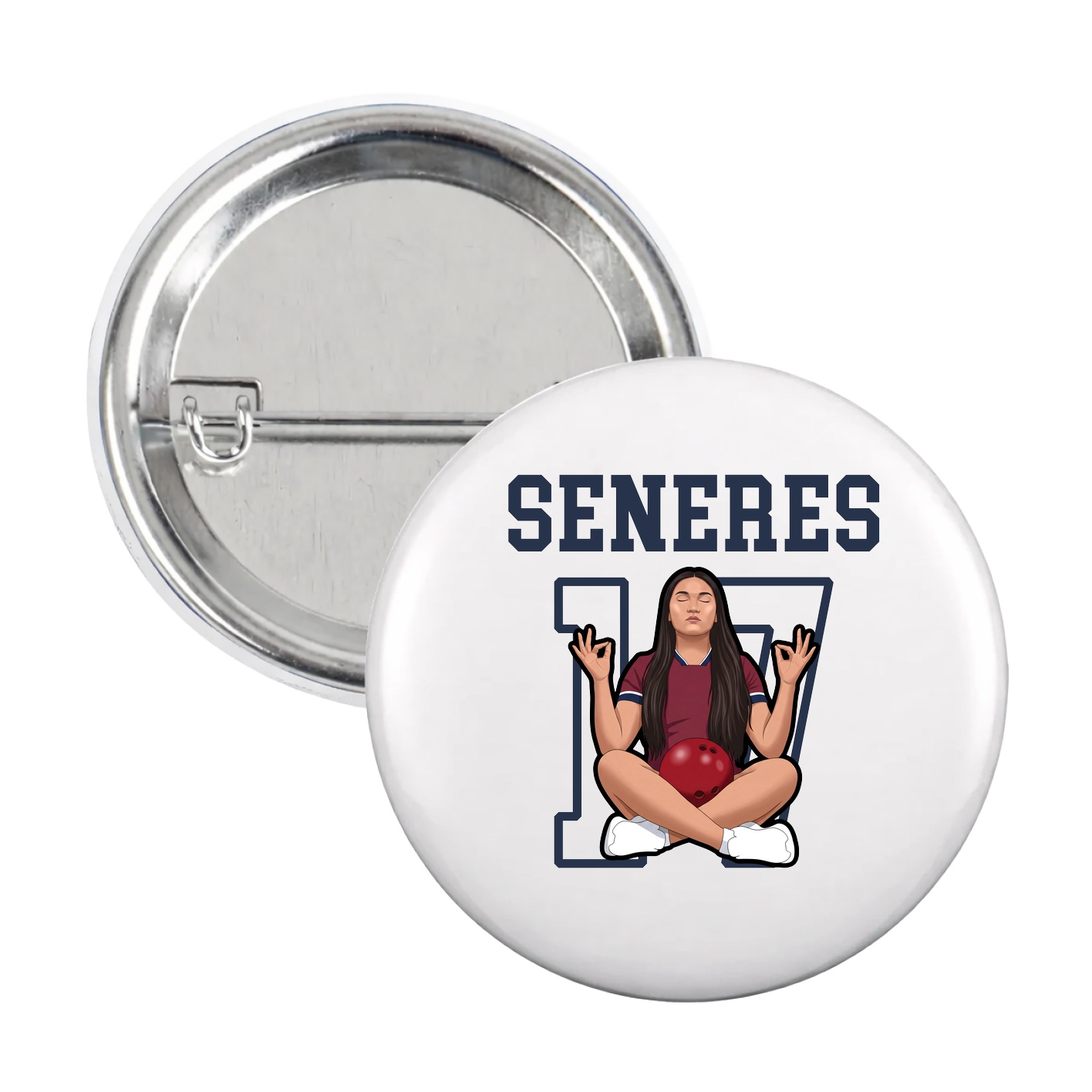 Game Day Button — Shirsey in White