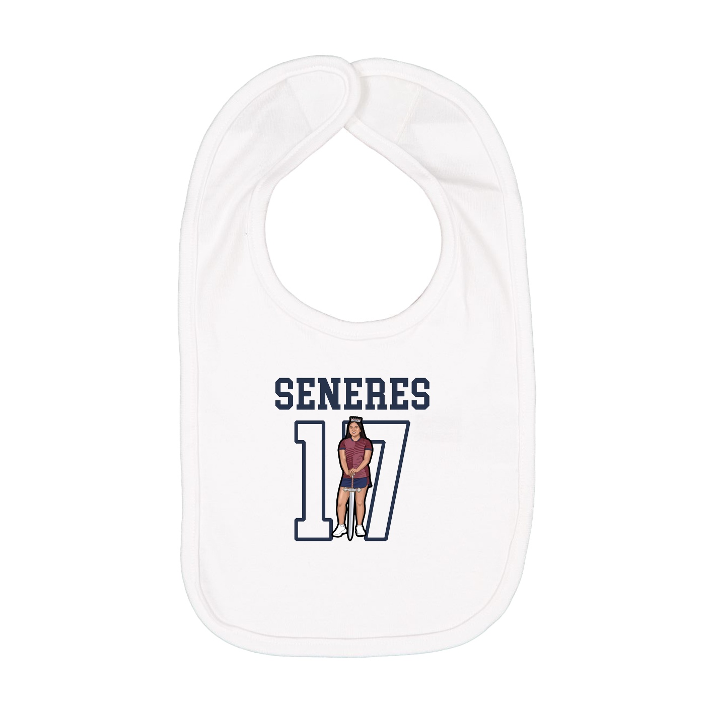 Infant Bib — Shirsey in White