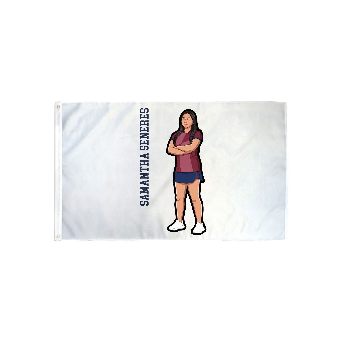 3x5 Flag — Name Vertical in Classic