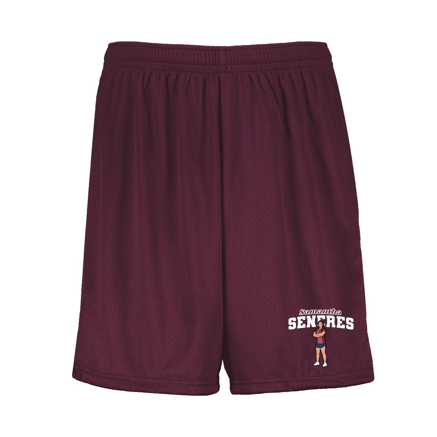 Shorts — Name Arch in Maroon