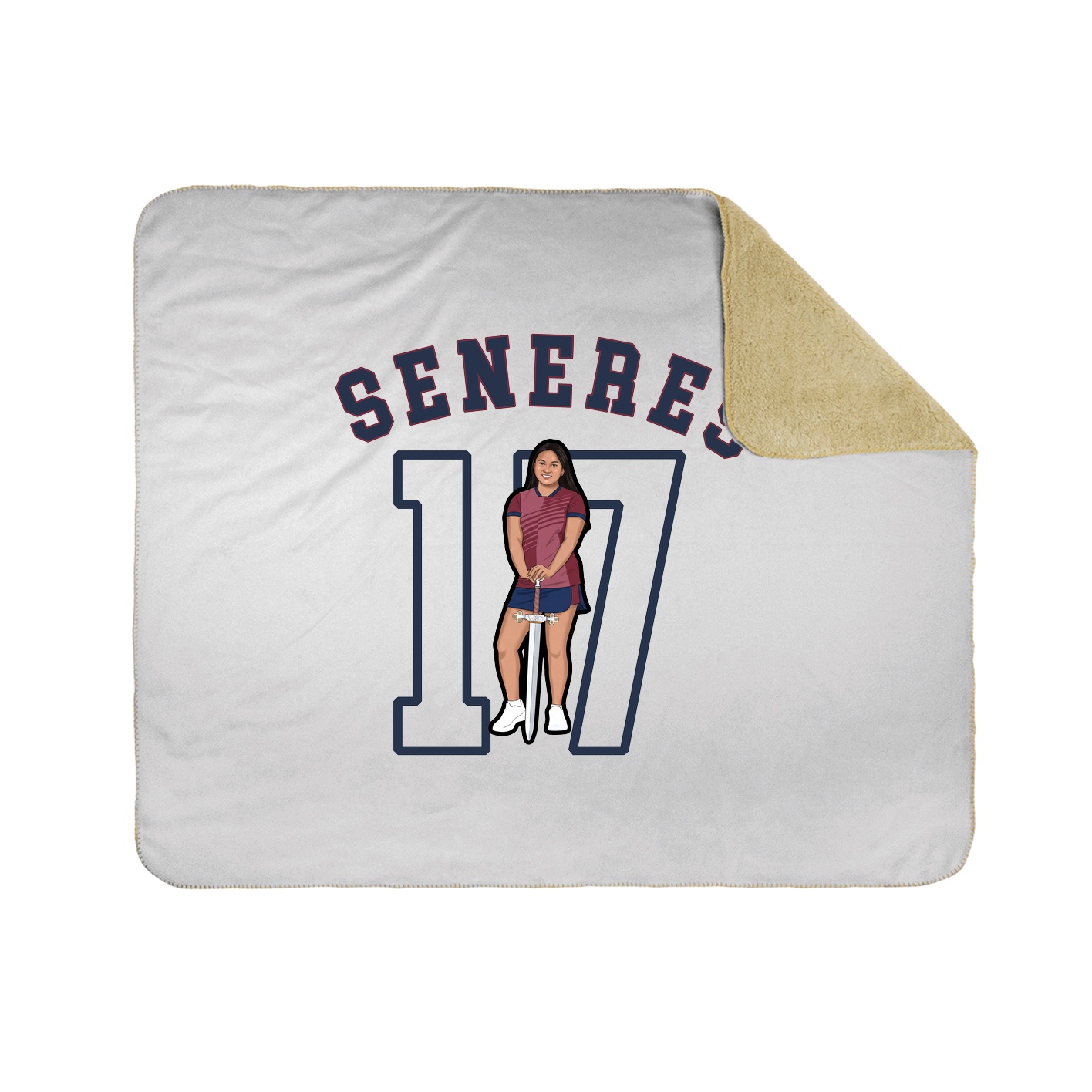 Throw Blanket — Shirsey Arch in White