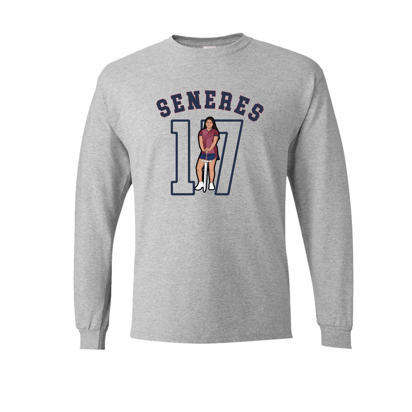 Long Sleeve Tee — Shirsey Arch in Grey