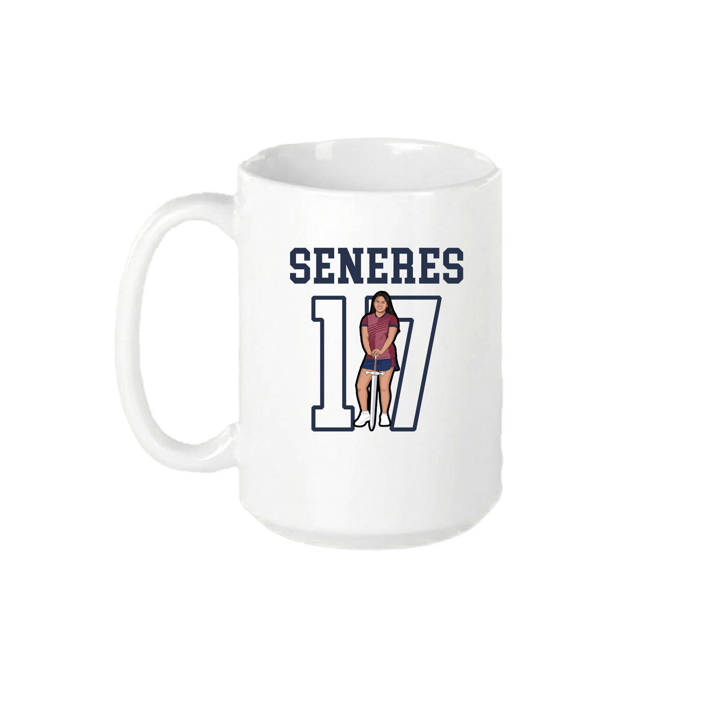 15oz Coffee Mug — Shirsey in White