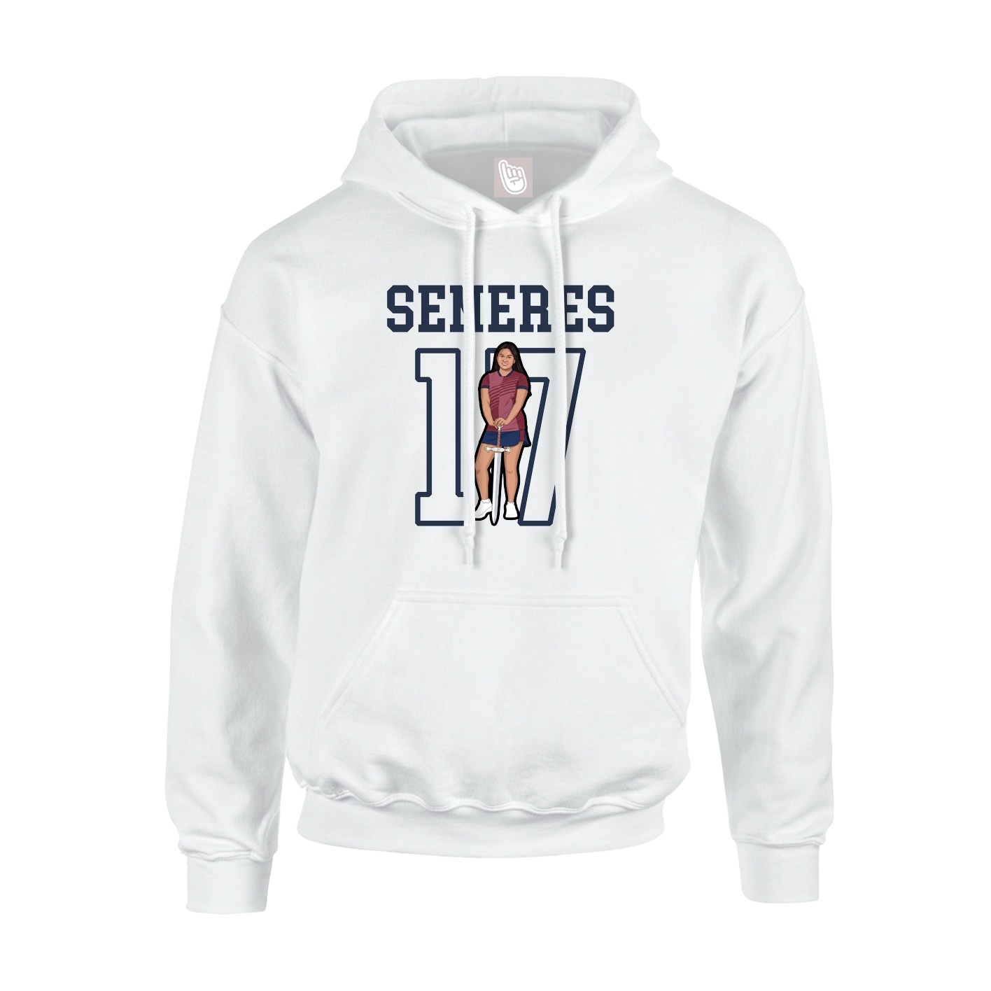 Hoodie — Shirsey in White