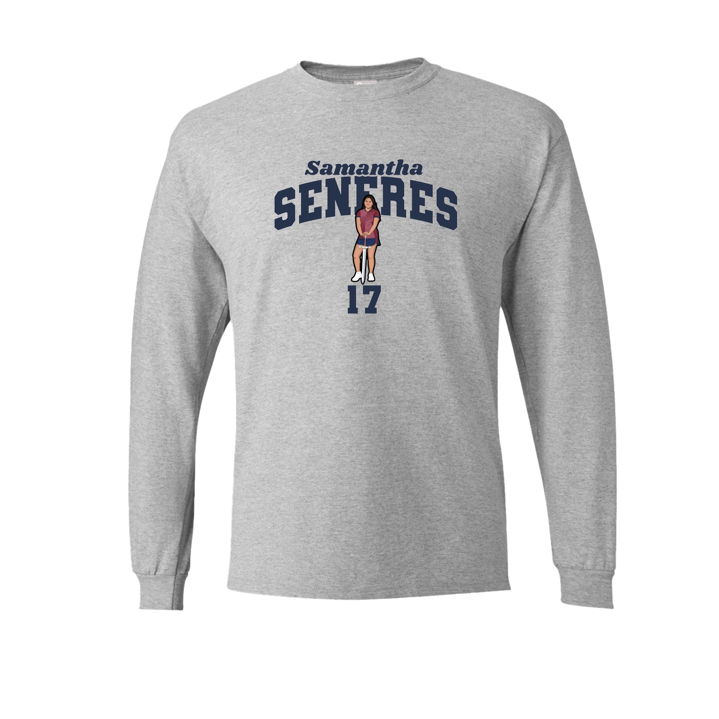 Long Sleeve Tee — Signature Arch in Grey