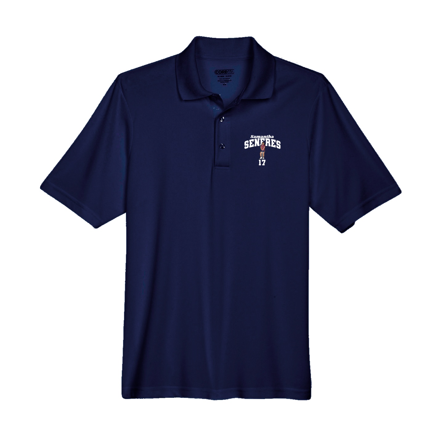 Performance Polo — Signature Arch in Navy