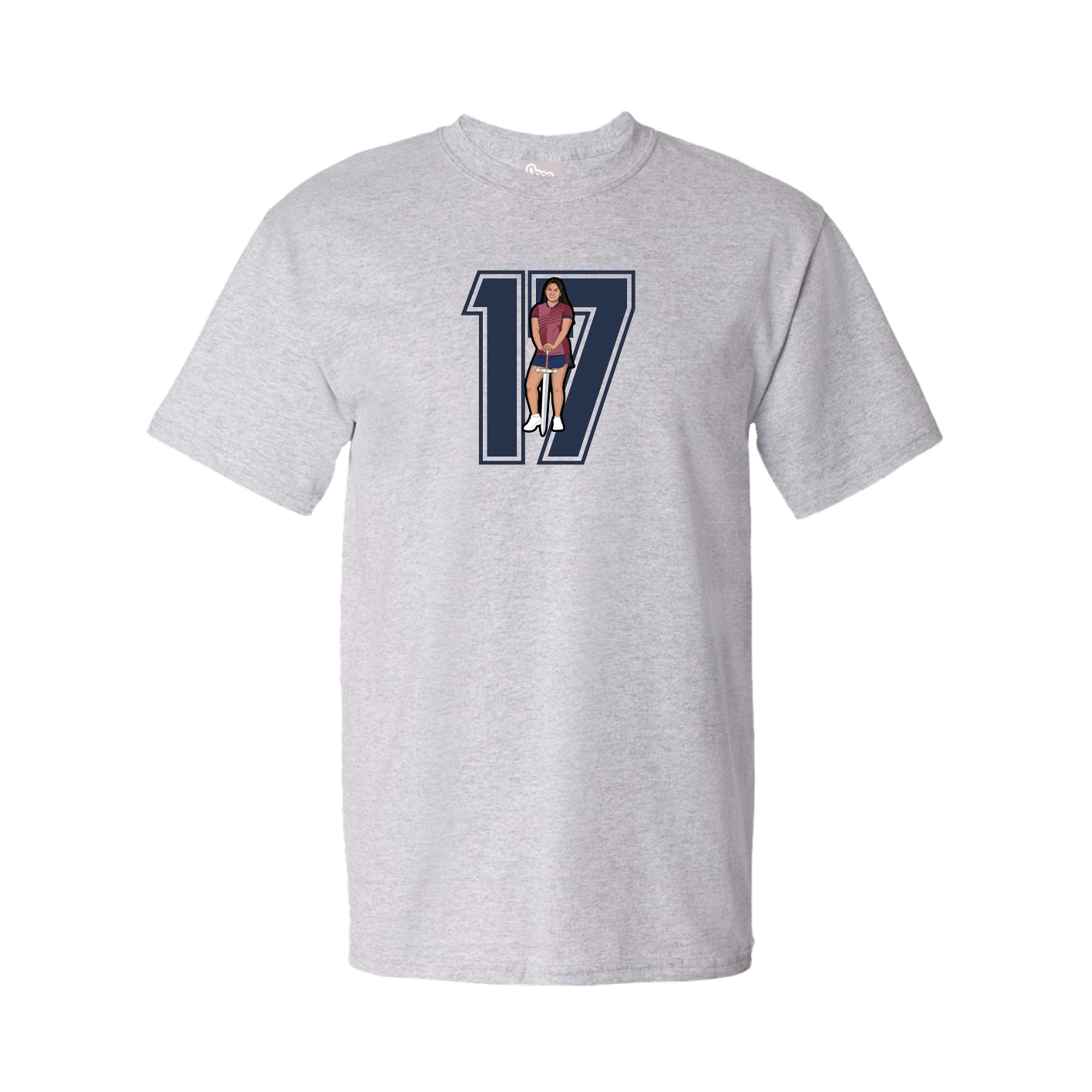Tee — Number in Grey