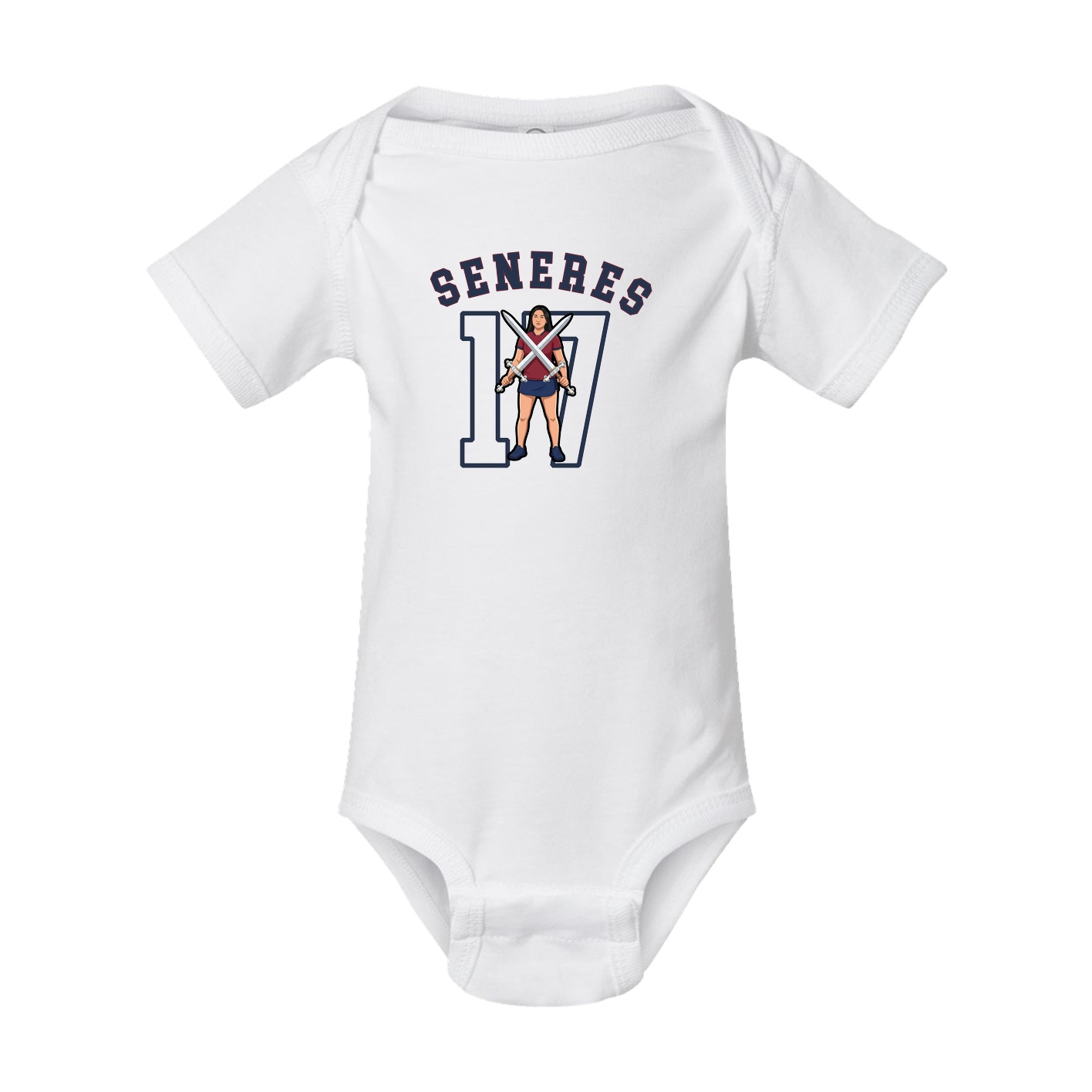 Baby Onesie — Shirsey Arch in White