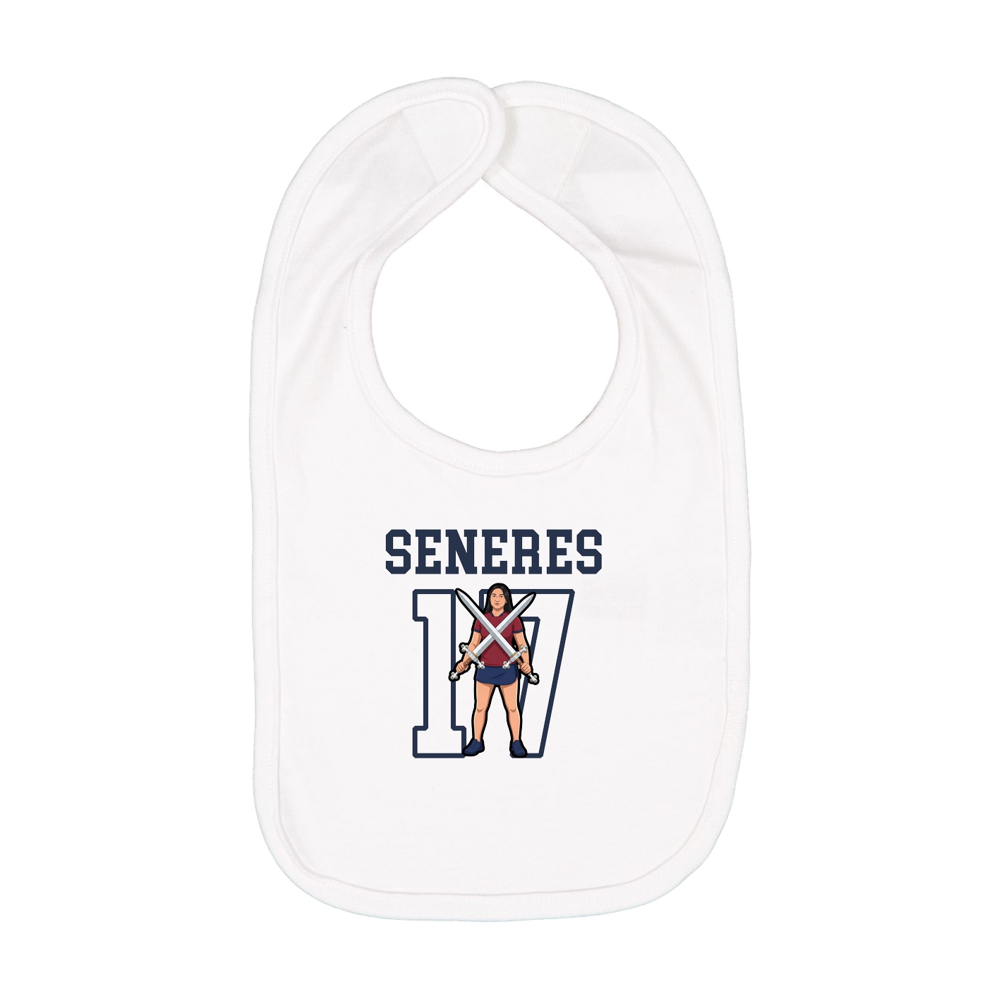 Infant Bib — Shirsey in White