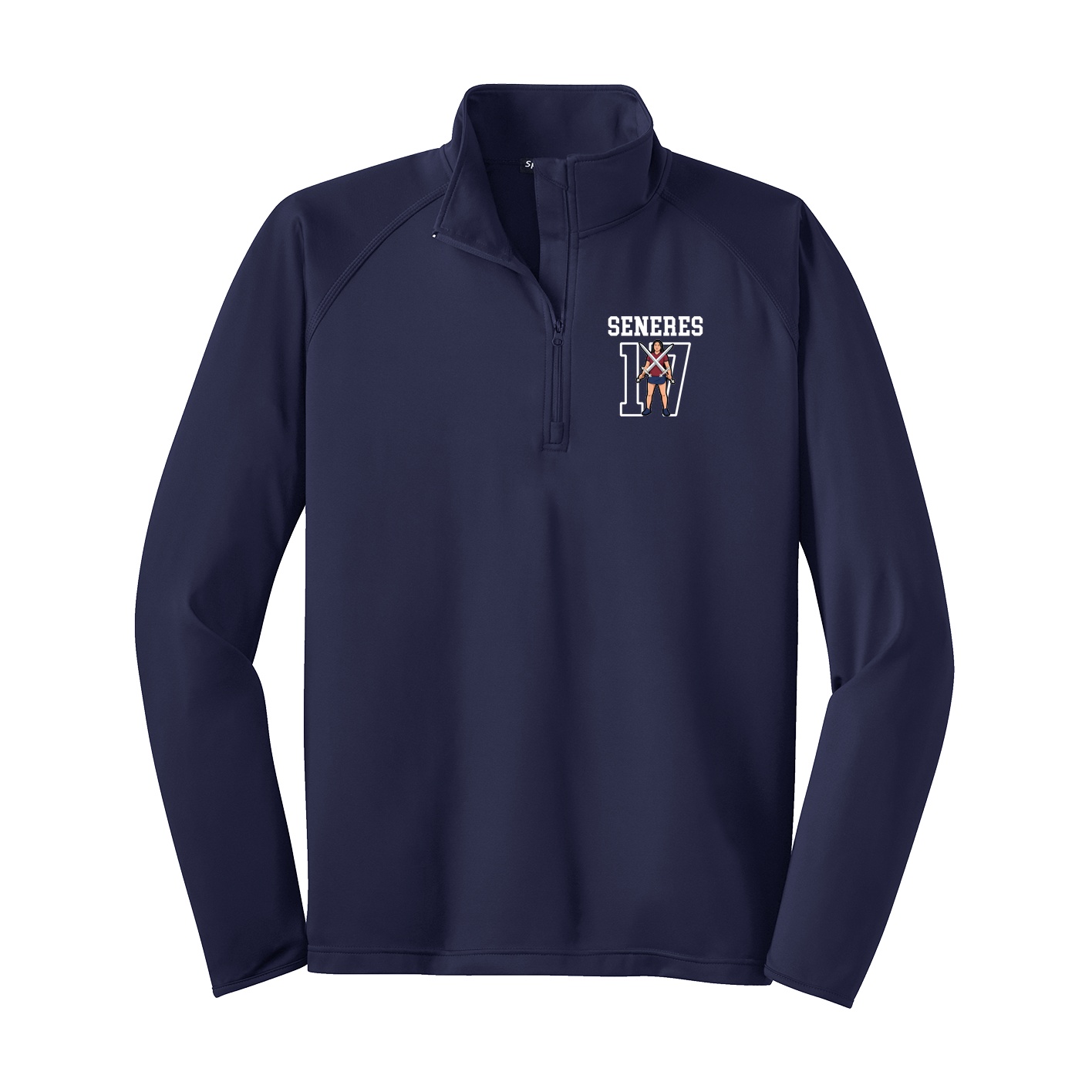 Q-Zip Pullover — Shirsey in Navy