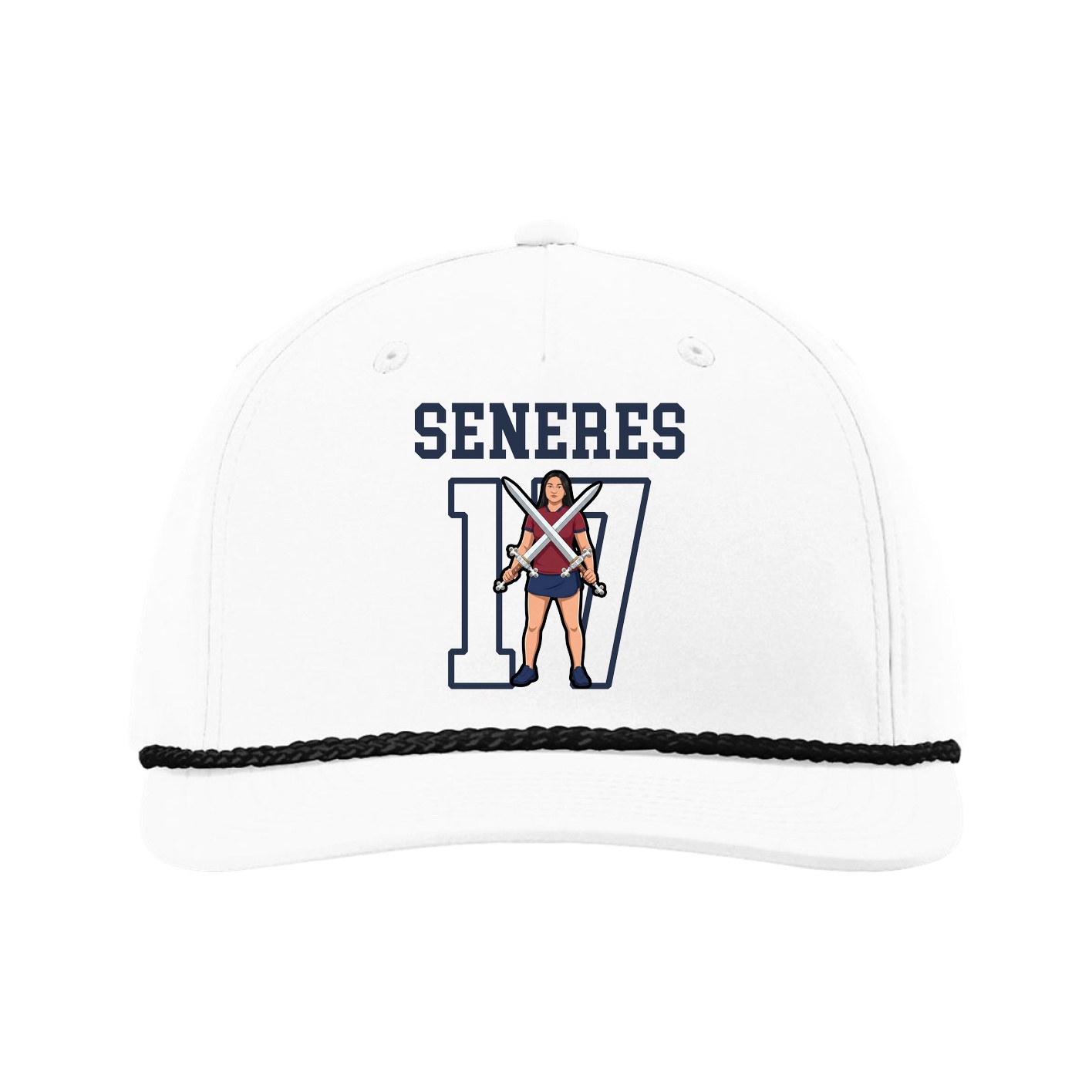 Five-Panel Classic Rope Cap — Shirsey in White
