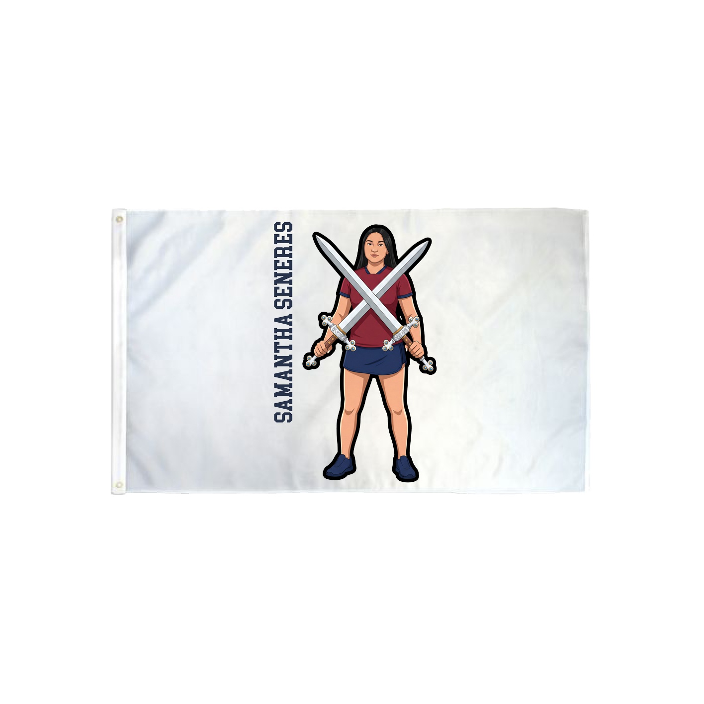 3x5 Flag — Name Vertical in Classic