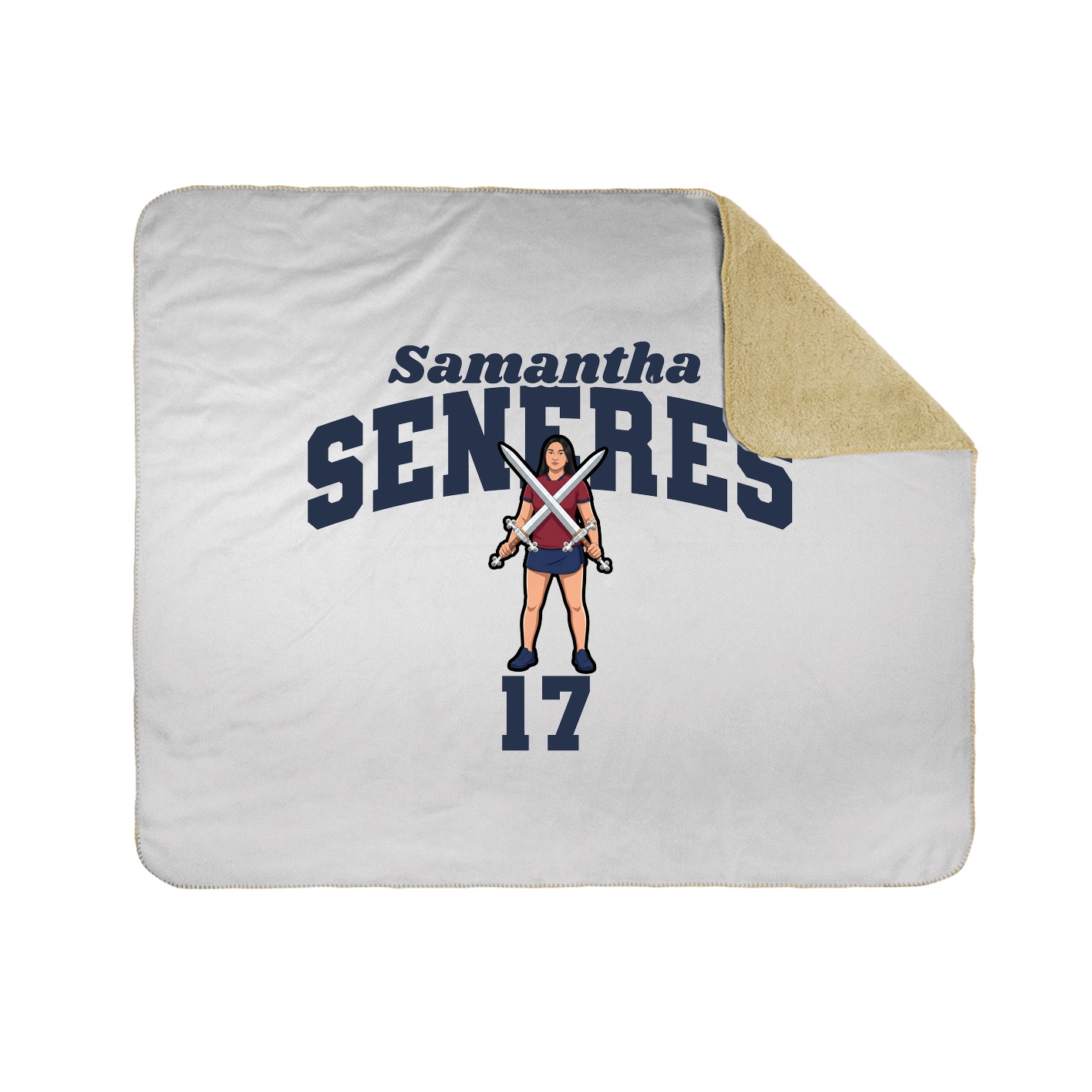 Throw Blanket — Signature Arch in White