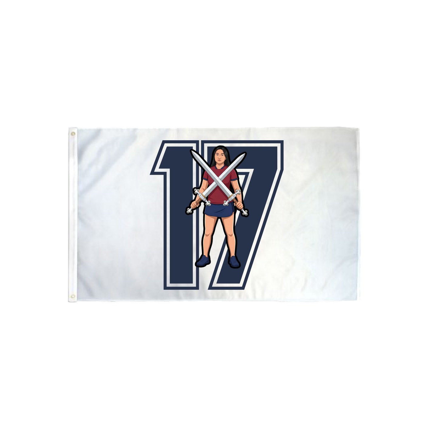 3x5 Flag — Number in Classic