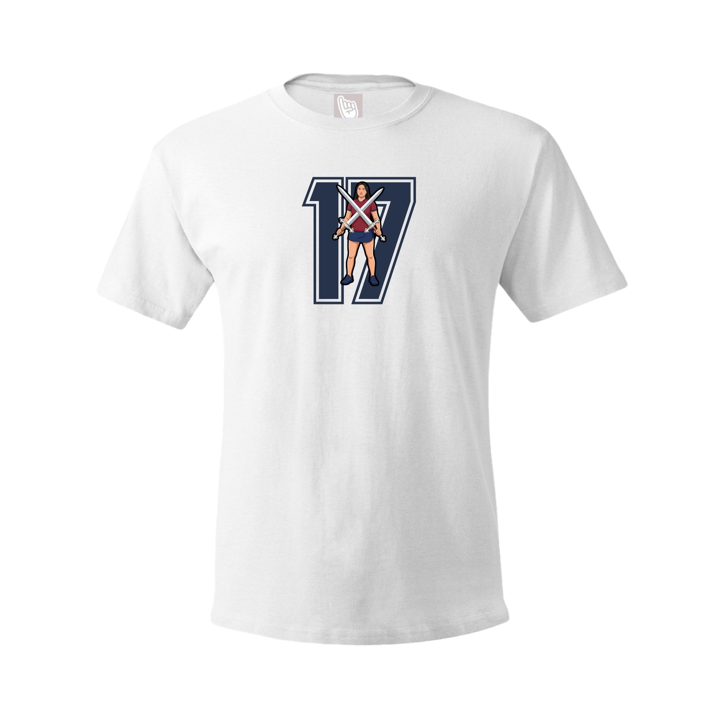 Tee — Number in White