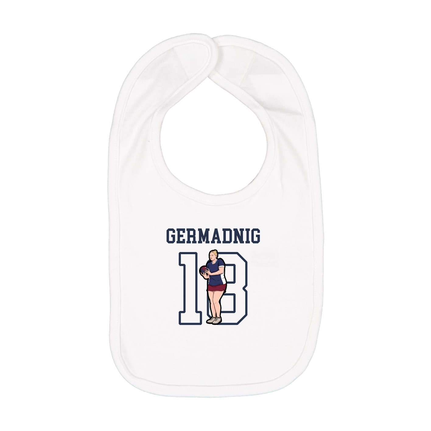 Infant Bib — Shirsey in White