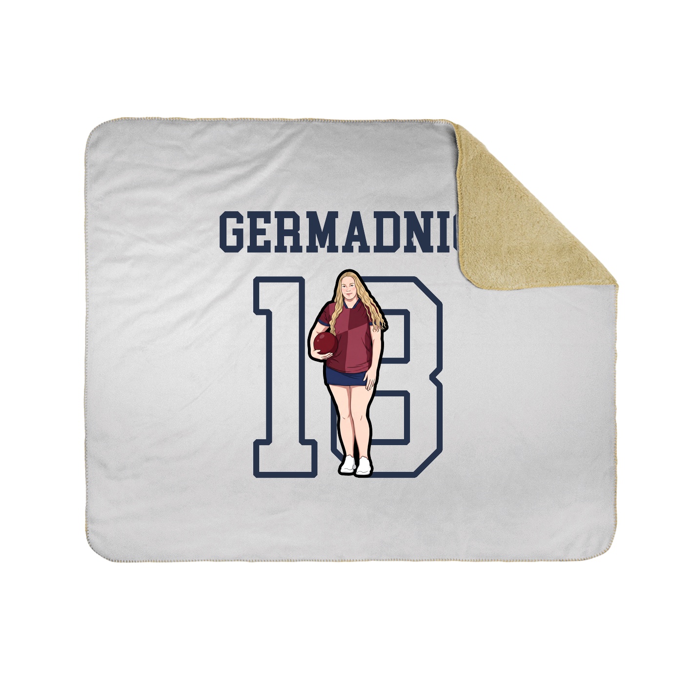 Throw Blanket — Shirsey in White