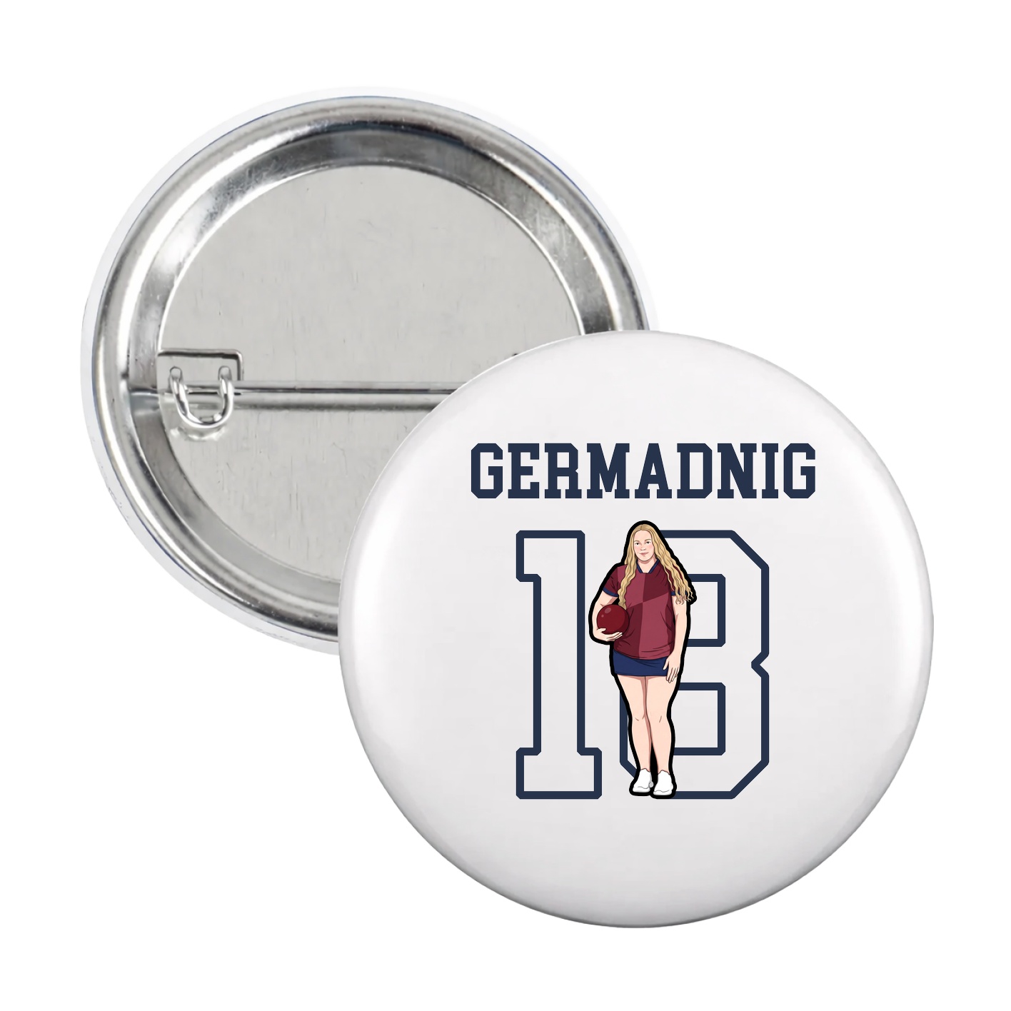 Game Day Button — Shirsey in White