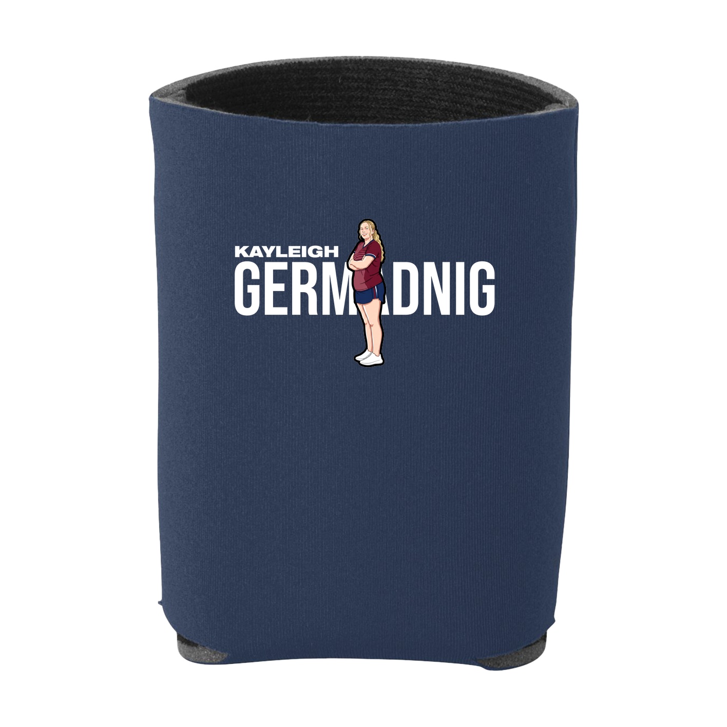 Can Holder — Player Name in Navy