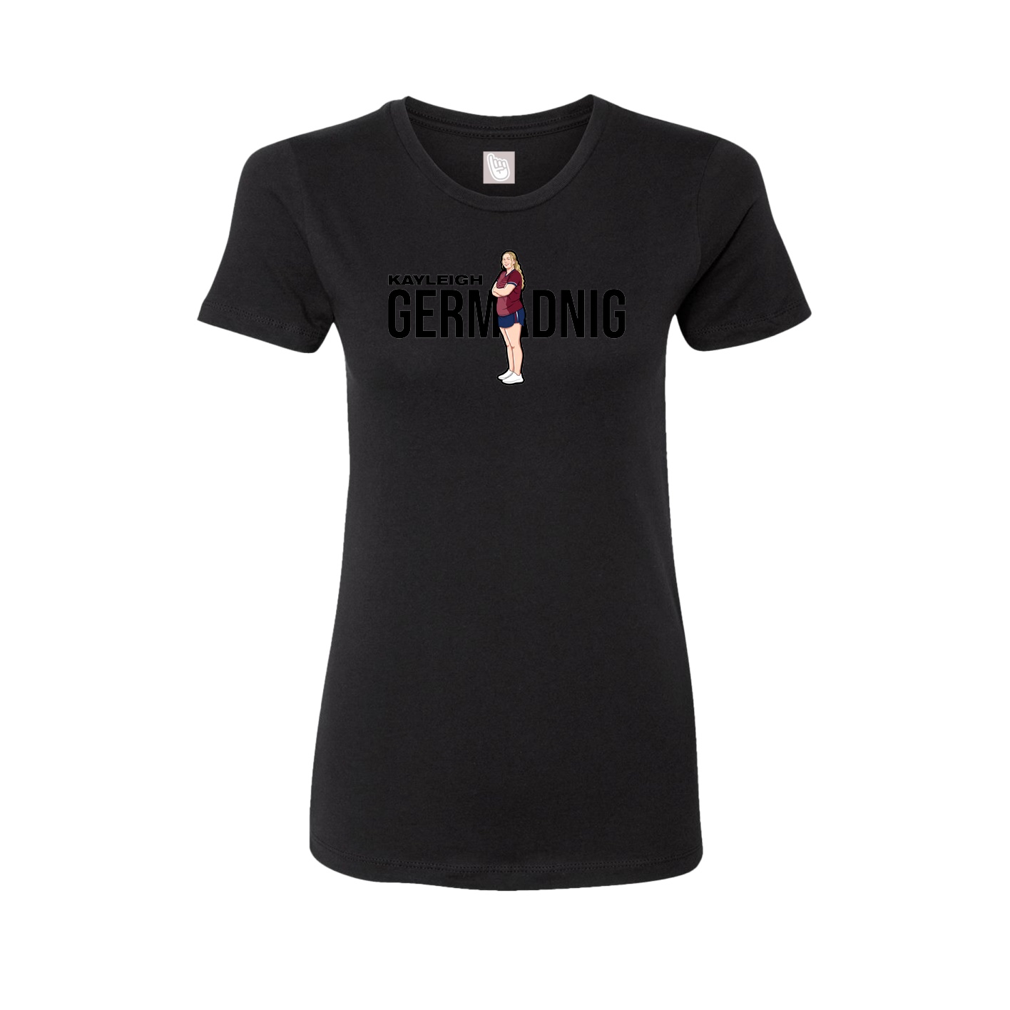 Womens Tee — Player Name in Black