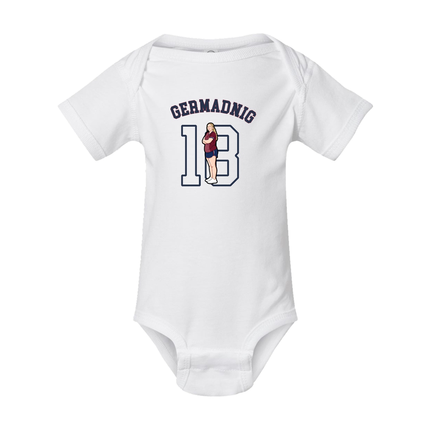 Baby Onesie — Shirsey Arch in White