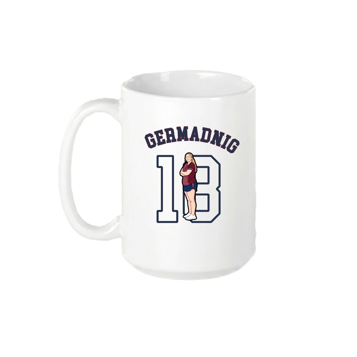 15oz Coffee Mug — Shirsey Arch in White