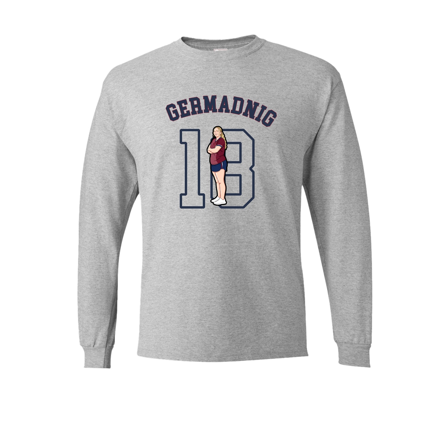 Long Sleeve Tee — Shirsey Arch in Grey