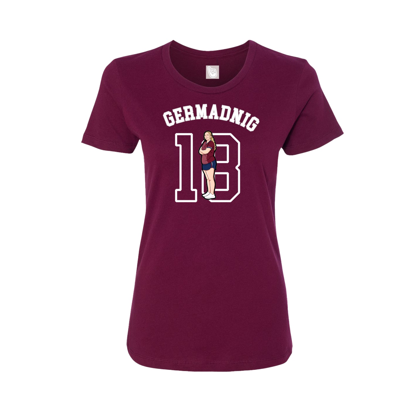 Womens Tee — Shirsey Arch in Maroon