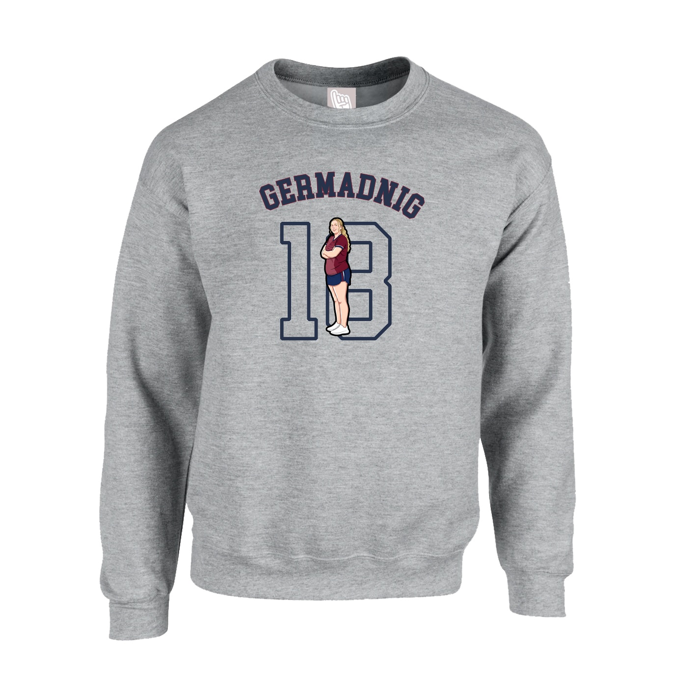 Fleece Crew — Shirsey Arch in Grey