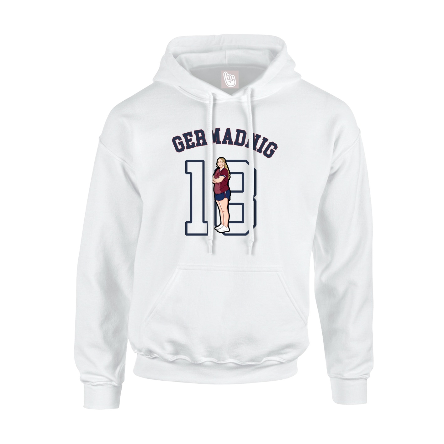 Youth Hoodie — Shirsey Arch in White