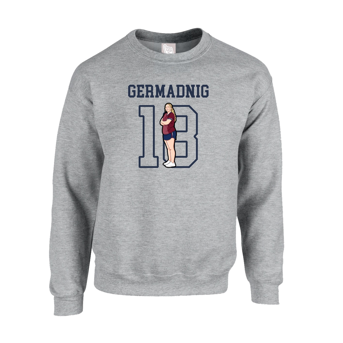 Fleece Crew — Shirsey in Grey