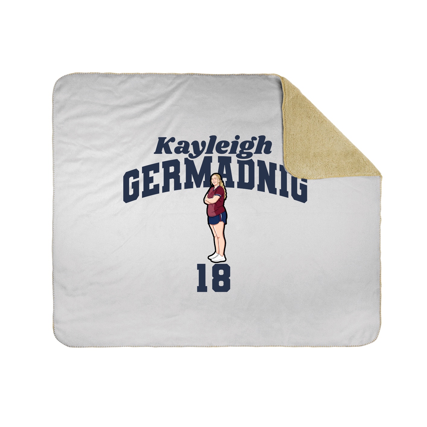 Throw Blanket — Signature Arch in White