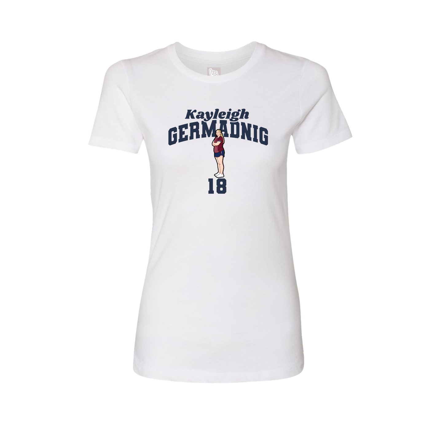 Womens Tee — Signature Arch in White
