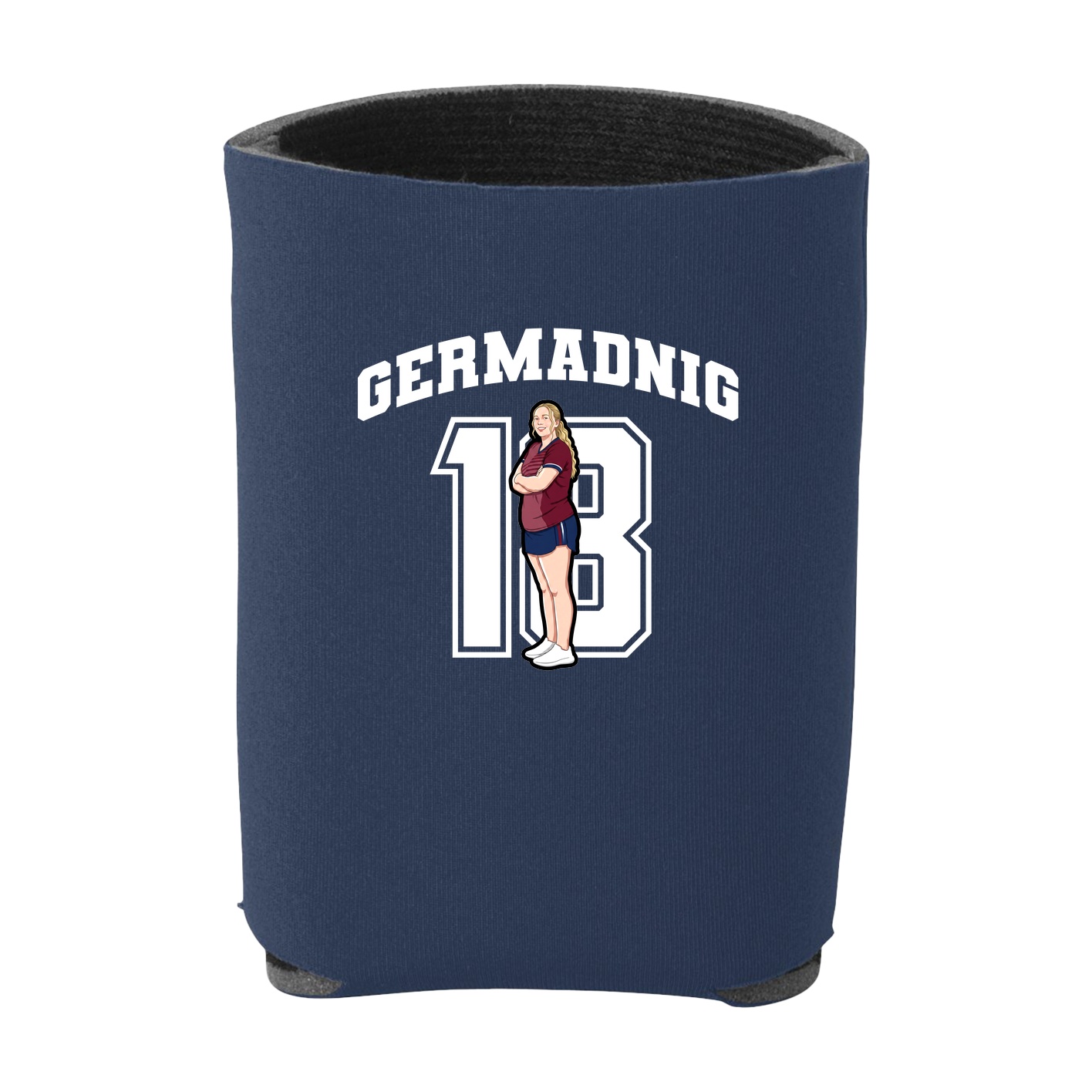 Can Holder — Number in Navy