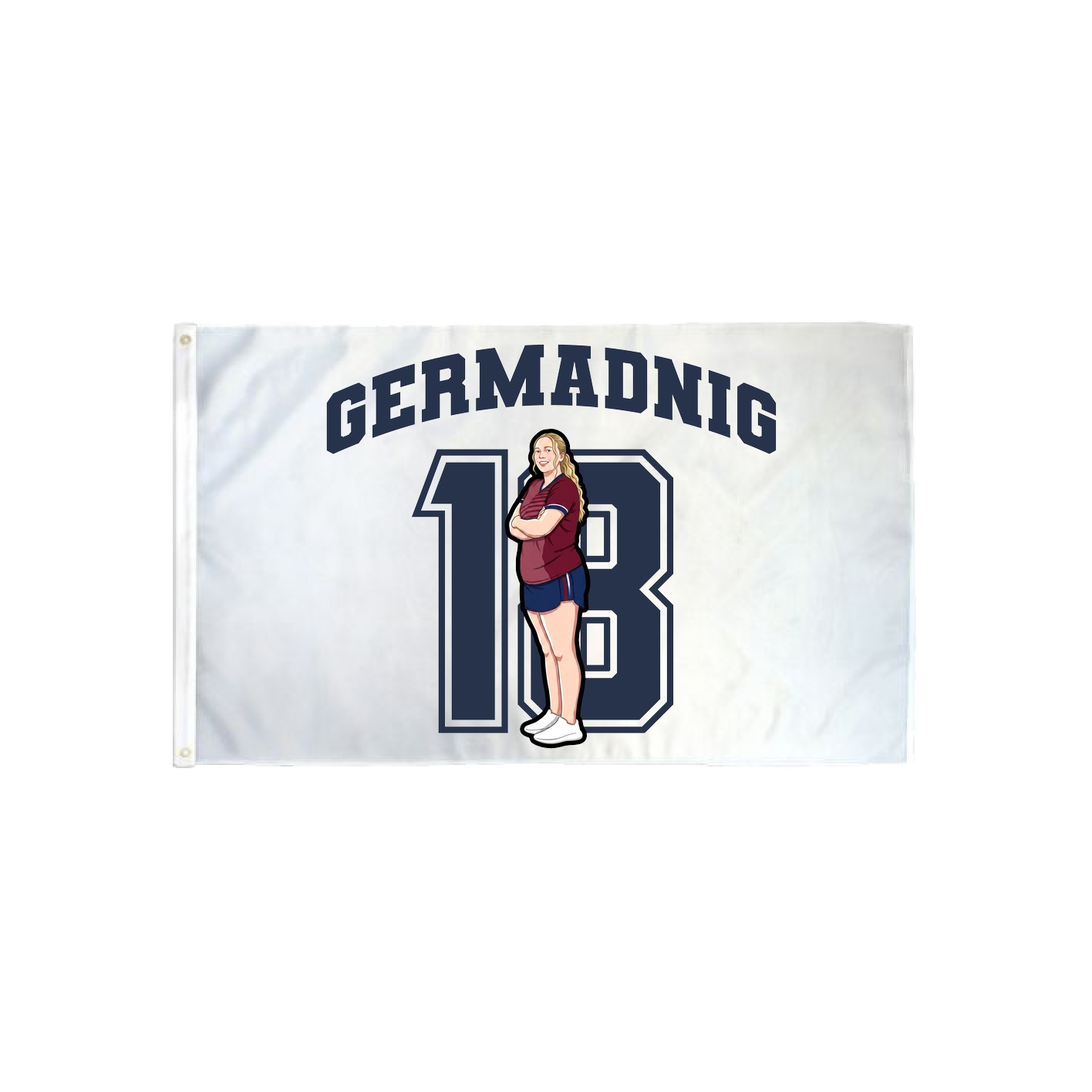 3x5 Flag — Number in Classic