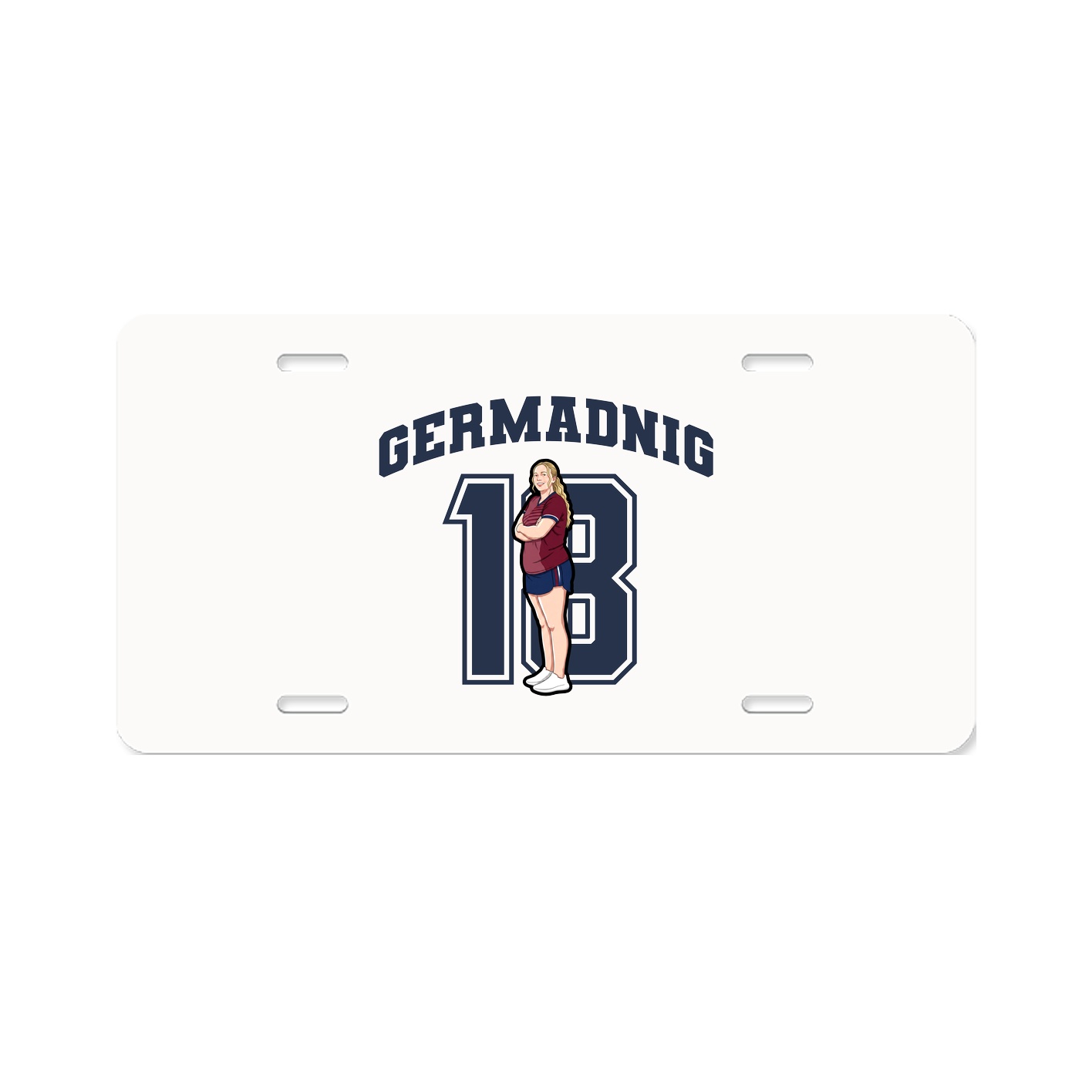 License Plate — Number in Classic