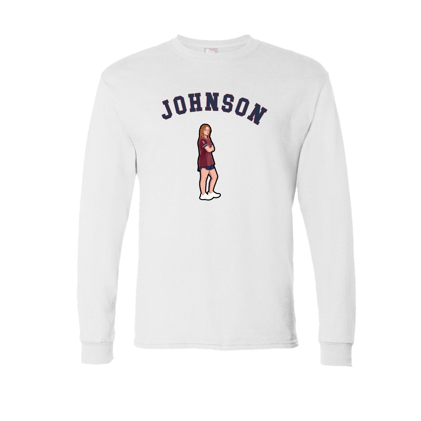 Long Sleeve Tee — Shirsey Arch in White