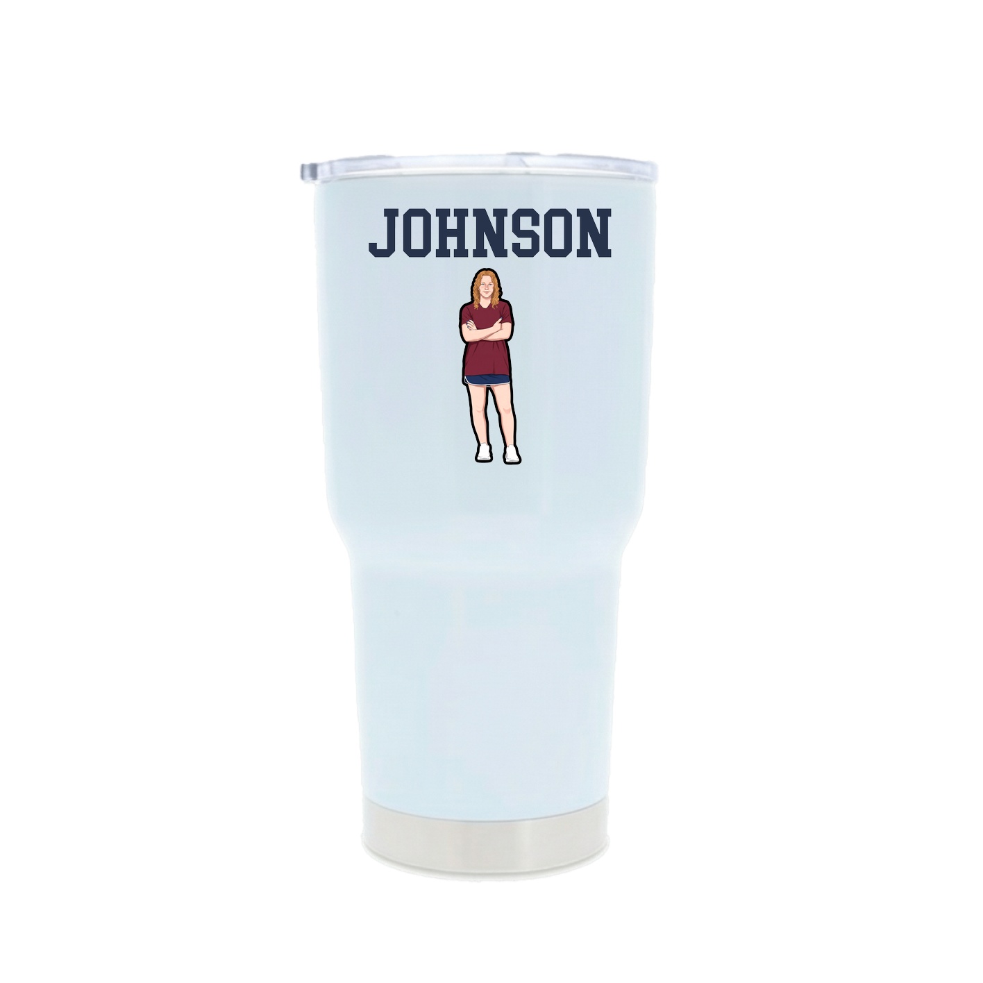 30oz Stainless Steel Tumbler — Shirsey in White