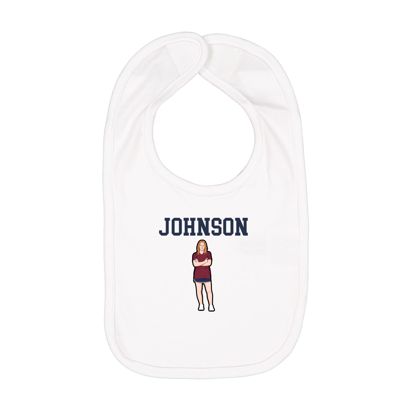 Infant Bib — Shirsey in White