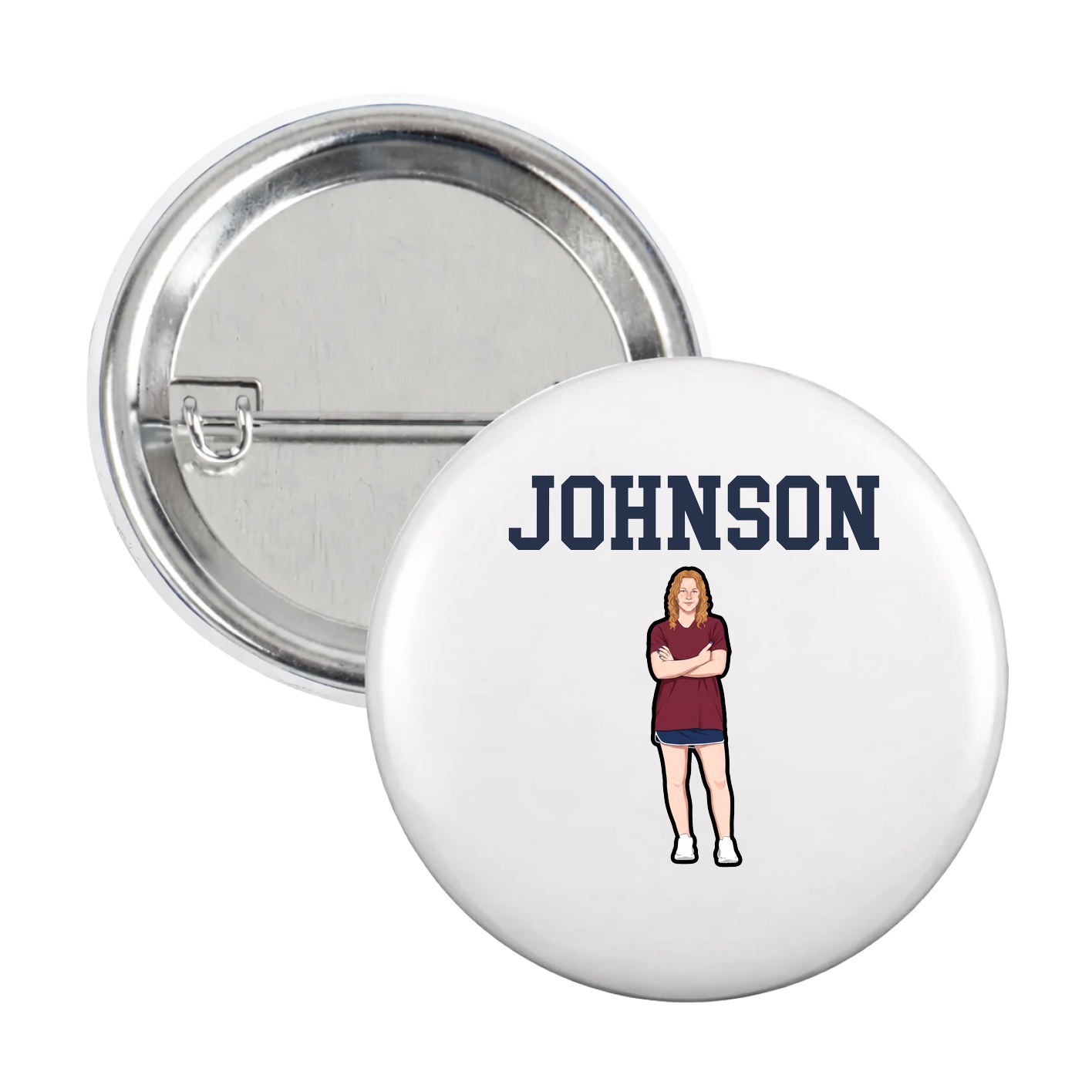 Game Day Button — Shirsey in White