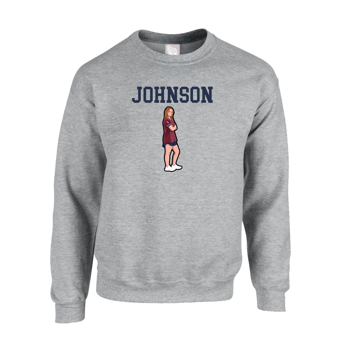 Fleece Crew — Shirsey in Grey