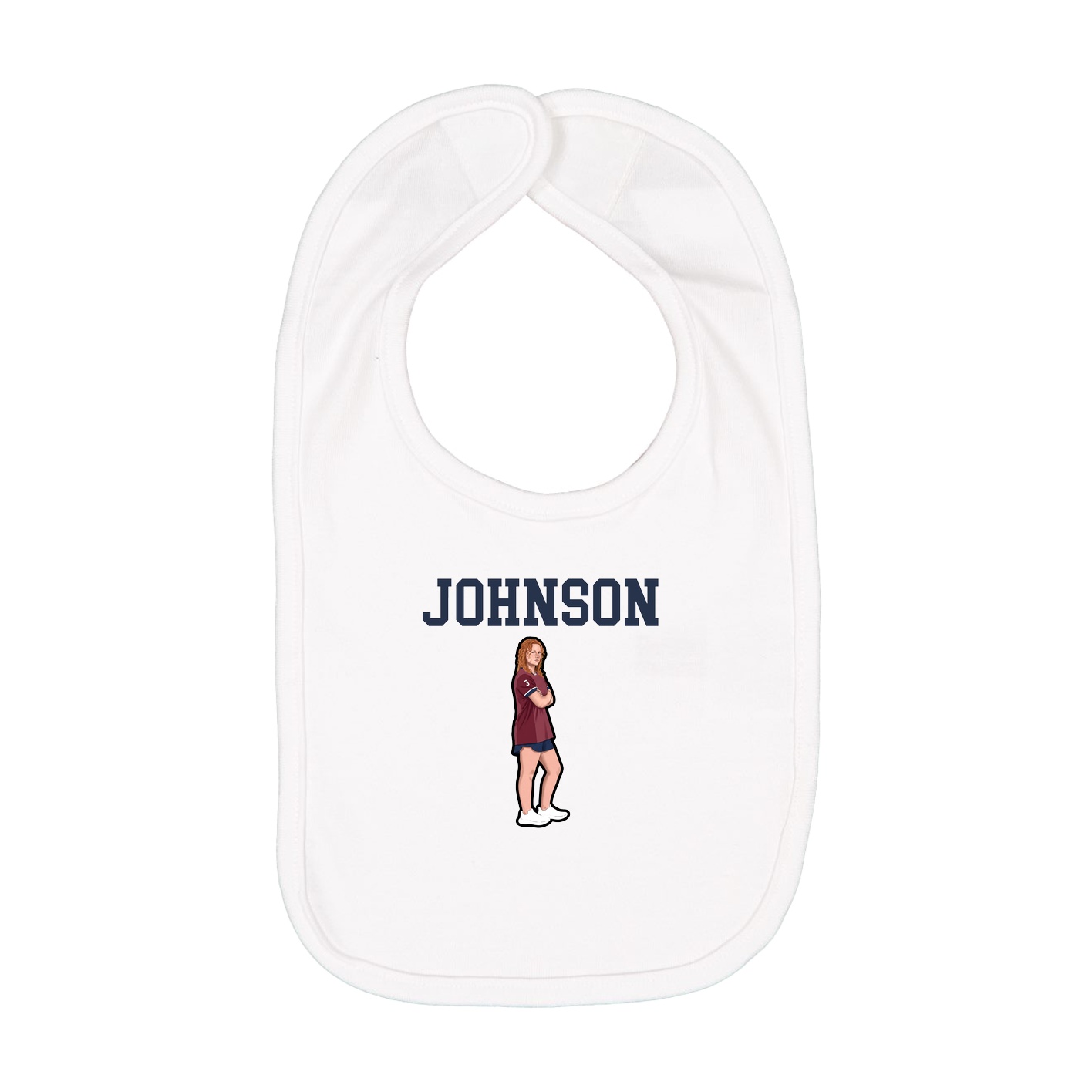 Infant Bib — Shirsey in White