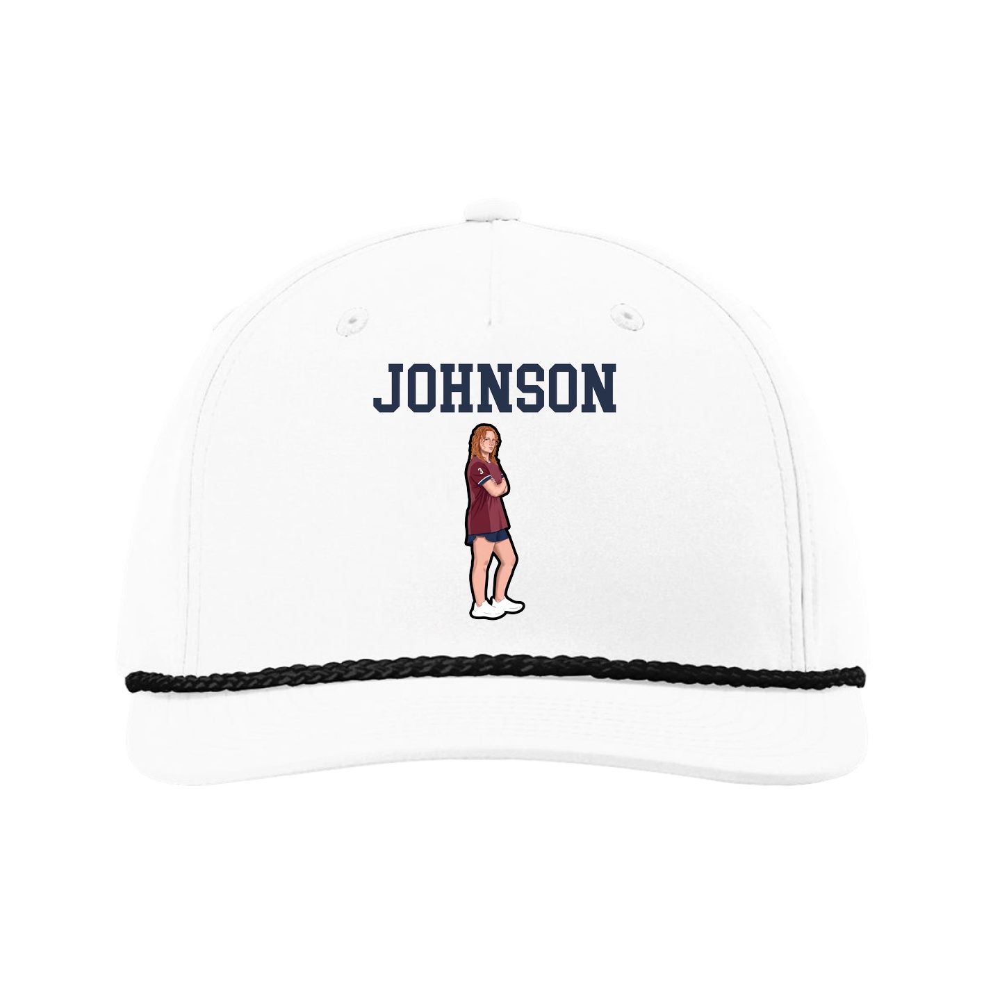 Five-Panel Classic Rope Cap — Shirsey in White