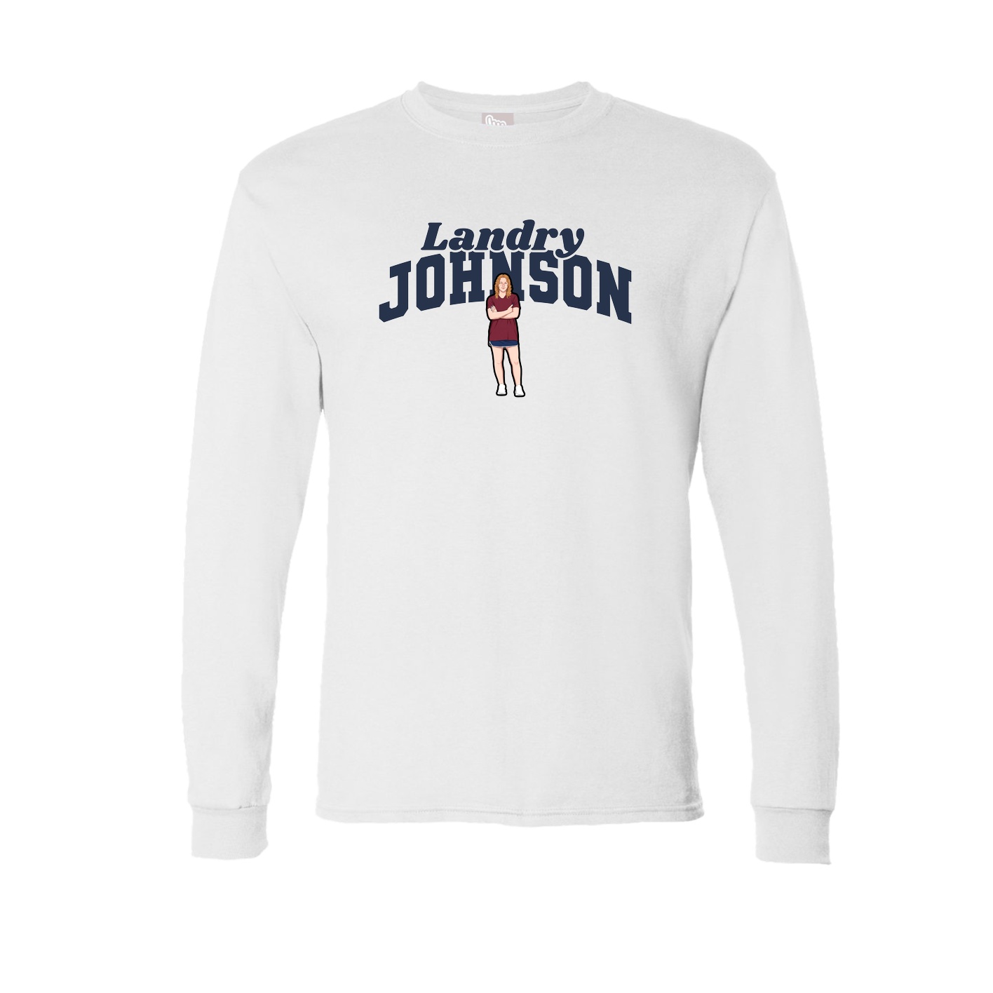 Long Sleeve Tee — Signature Arch in White